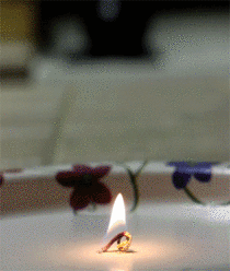 I got bored so I made a gif of a candle burning out and then reversed it
