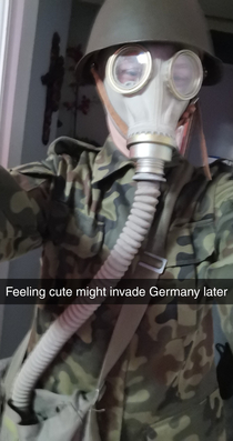 I got my first gas mask