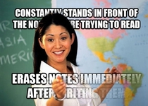 I hate when teachers do this