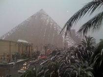 I heard everyone was looking for pictures of snow on the pyramids today
