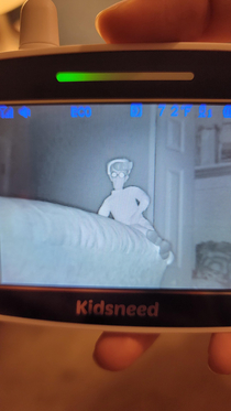I hide a Waldo around to spook my wife as a prank We just got a baby monitor