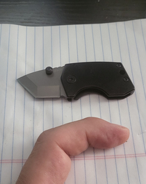 I just bought this knife called the Fat pp Finger for scale