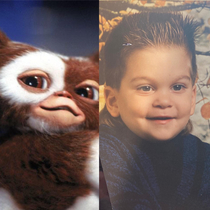 I looked like Gizmo as a kid Eyes nose mouth