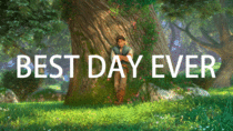 I made this gif of Rapunzel swinging around saying BEST DAY EVER because the only ones I saw were all very low quality so I spent a good while getting this just right