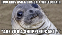 I mean the guy was waiting right by the shopping carts and we even exchanged looks after this happened