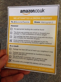 I missed an Amazon drone delivery
