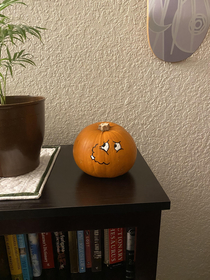 I painted a MeatWad pumpkin