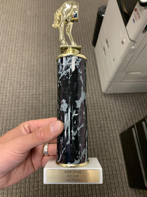I probably shouldnt have been in charge of ordering our office team-building trophies