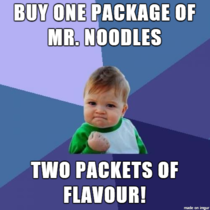 I probably shouldnt have got so excited considering Im eating mrnoodles