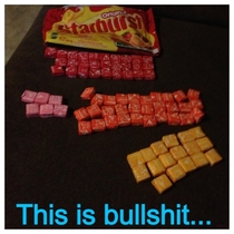 I purchased a big bag of starburst today