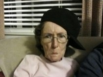 I put the hat on her and told her to look mad Grandma Betty the OG