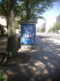 I ride past this everyday and didnt realize until today it isnt a political ad