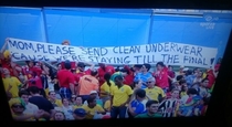 I saw this on television during the World Cup Game Belgium vs Algeria
