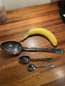 I see your large spoon and give you my large spoon