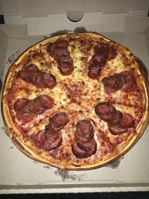 I think my pizza guy has OCD