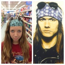 I told my daughter she looked like Axl Rose She asked Who is she