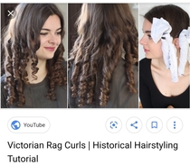 I tried following a youtube tutorial for rag rolling my hair