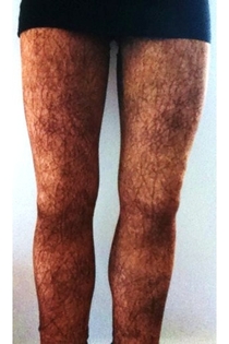 I was online shopping and came across these womens leggings All I see is hairy legs