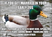 I wish all my young married friends took this advice