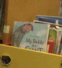 I wont be putting my daddy is a giant at the front of the book pile
