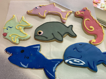 I work at a bakery with opinionated decorators Grumpy Fish is their latest triumph