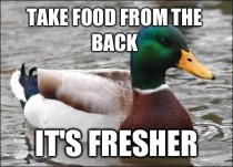 I work at a grocery store and never see people do this