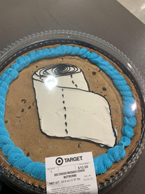 I work at Target This is our cookie decorators latest creation Only roll in the store