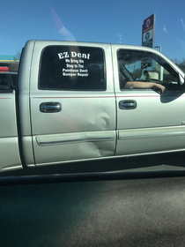 If only they knew someone who could fix that dent