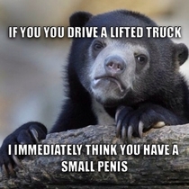 If were talking about lifted truck assumptions as a girl