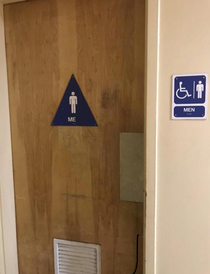 If you identify as me you can use this bathroom
