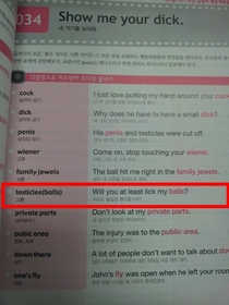 Im just learnin some English in Korea when