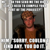 Im stuck with this guy all semester for a group project