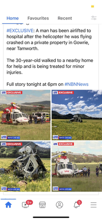 Imagine surviving a chopper crash only to get airlifted to the hospital right after