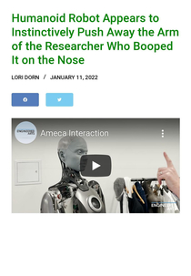Imagine waging war with the machines all because someone booped the snoot