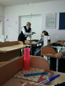 In mother Russia you dont skip a homework