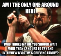 In regards to the news coverage of the fire in Arizona or any tragedy really
