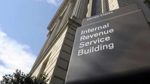Internal Revenue Service Building sign looks like a Cards Against Humanity Card