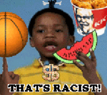 invited my white in-laws over for a fried chicken dinner i prepared they came over while the NBA pregame finals game was on MRW I saw they brought seedless watermelon