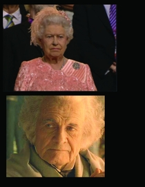 Is it just me or does the Queen look a lot like Bilbo