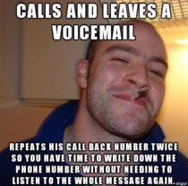 It is a small act but I love people that do this GGG leaves a Voicemail