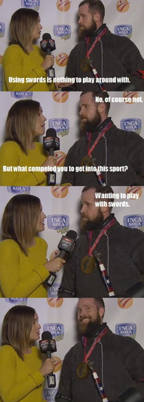 It was a funny interview