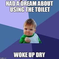 It was a good dream before that point too