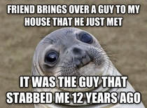 It was a very awkward introduction