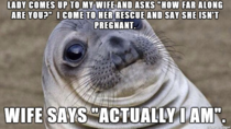 It was awkward