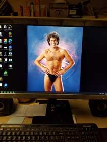 Its my birthday today Got to work and found this on my desktop and Dancing Queen on repeat on Spotify