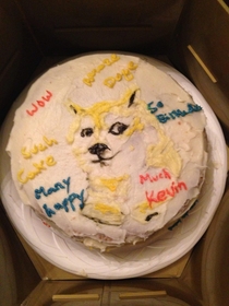 Its my IRL cakeday and my girlfriend made me a Doge cake I get karma now right