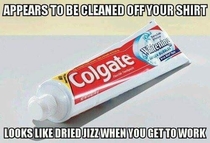Its toothpaste I swear