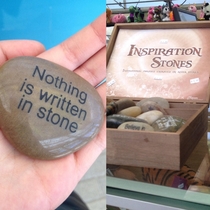 Its written in stone