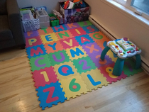 Ive rearranged the kids play mat a month ago and the wife still hasnt noticed