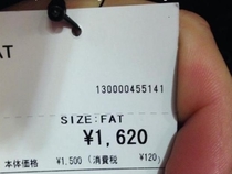 Japan doesnt fuck around when it comes to dress sizes